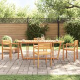  Vrtni blagovaonski stol ovalni 200x90x75 cm masivno drvo akacije | shoptok.hr