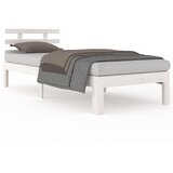 Furnova Posteljni okvir bel iz trdnega lesa 75x190 cm, (21941008) | Shoptok.si