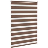 vidaXL Zebra senčilo rjave 110x150 cm tkanina širina 105,9cm poliester | Shoptok.si