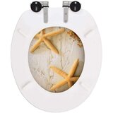  Deska za WC školjko 2 kosa počasno zapiranje MDF morska zvezda, (20609031) | Shoptok.si