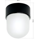 Orion plafonsko svetlo ostia 1xE27/40W/230V ø 9,8 cm crno | Eponuda.com