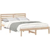  Krevetna konstrukcija Smeđa 140 x 220 cm Čvrsto borovo drvo | shoptok.hr