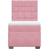 Box spring krevet s madracem ružičasti 80 x 200 cm baršunasti | shoptok.hr