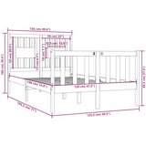  Posteljni okvir iz trdnega lesa 120x190 cm, (20643333) | Shoptok.si