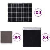 vidaXL Set ručnika od 12 komada crni pamučni | shoptok.hr