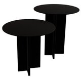 Hanah home set stolova za kafu leo (55 + 45) black | ePonuda.com