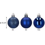  Plave Kuglice za Božićno Drvce 4 cm 20 komada | shoptok.hr