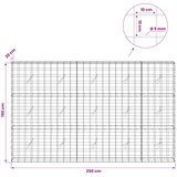  Gabion s žicom debljine 5 mm i mrežom 10x10 cm 250x20x150 cm | shoptok.hr