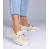 D/CEO marka niezdefiniowana Beige suede loafers with rhinestones Minilla | shoptok.hr