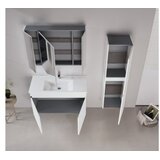 Hanah home Kupatilski ormarić sa umivaonikom i ogledalom (2 komada) Tivoli 100 697 | Eponuda.com