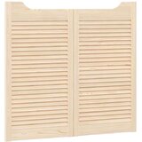 vidaXL Swing Doors Louvred Design 1 par masivni les borovega lesa | Shoptok.si