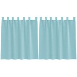 vidaXL Voile zavjese s petljama 2 kom. tirkizne 140x140 cm - Tirkizna 140 x 140 cm 1 s petljama | shoptok.hr