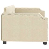  Dnevni krevet krem 100 x 200 cm od tkanine | shoptok.hr