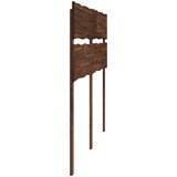  Uzglavlje s prirodnim rubom ROSTOCK Tamno smeđa 120 cm | shoptok.hr