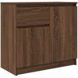  Komoda s ladicama smeđeg hrasta 71x35x65 cm konstruirano drvo | shoptok.hr