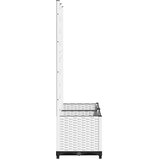  Vrtna sadilica s rešetkom bijela 80 x 40 x 136 cm PP | Eponuda.ba