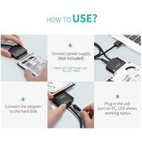 Ugreen 20611 USB 3.0 v SATA pretvorniški adapterski kabel za 2,5&quot;/3,5&quot; SATA HDD/SSD | Shoptok.si