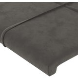  Vzglavje z ušesi temno sivo 183x16x118/128 cm žamet, (20792797) | Shoptok.si