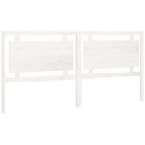  Uzglavlje za krevet bijelo 205 5x4x100 cm od masivne borovine | shoptok.hr