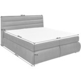 Esposa POSTELJA BOXSPRING 200 cm x 180 cm , les, tekstil, leseni material antracit | Shoptok.si
