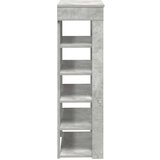 vidaXL Regal za čevlje betonsko siv 60x30x98 cm inženirski les | Shoptok.si