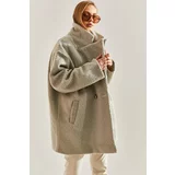 Bianco Lucci Women's Beaded Fabric Coat