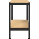  Radne klupe s policom Crna 81 x 41 x 145 cm Konstruirano drvo | shoptok.hr