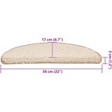  Prostirke za stepenice 30 kom 56x17x3 cm krem poluokrugle | Eponuda.ba