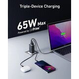 Anker polnilec 735 gan iii prime, 3-portni 65W - črn | Shoptok.si