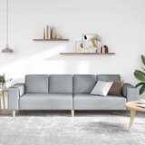  Kauč za dnevni boravak Svijetlo siva 250 x 77 x 76 cm Poliester | Eponuda.ba