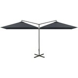  Dvojni senčnik jeklo antraciten 600x300 cm | Shoptok.si