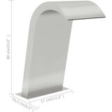 vidaXL Fontana za bazen 50 x 30 x 60 cm od nehrđajućeg čelika 304 | shoptok.hr