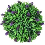 vidaXL Komplet 2 umetnih okroglih pušpanov s sivko 30 cm, (20623346) Cene