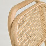 Kave Home Jedilni stol iz masivnega hrasta v naravni barvi Doriane – | Shoptok.si