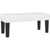 Krevet s oprugama i madracem bijeli 90 x 190 cm od umjetne kože | shoptok.hr