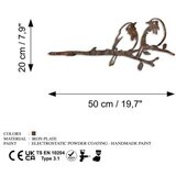 WALLXPERT decorative object figura bird on the branch 06 brown | ePonuda.com