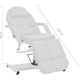 vidaXL Kozmetička stolica od umjetne kože bijela 180 x 62 x 78 cm | shoptok.hr