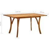  5-dijelni vrtni blagovaonski set smeđi | shoptok.hr
