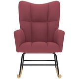  Stolica za ljuljanje od tkanine crvena boja vina | shoptok.hr