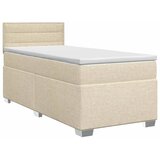  Boxspring krevet s madracem Krem 90 x 190 cm Tkanina - Krem 90 x 190 cm Dizajn linija | shoptok.hr