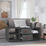  Stolić za kavu sivi 100 x 50 x 41 cm od masivne borovine | shoptok.hr