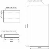 Restilo Sivorjava zatemnitvena izolacijska zavesa 140x270 cm Pleat – | Shoptok.si