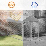  Vanjski kavez za pse s krovom 200 x 100 x 125 cm | shoptok.hr