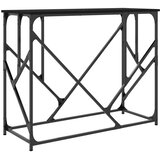  Konzolni stol crni 100 x 40 x 80 cm od konstruiranog drva | shoptok.hr