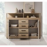 MID.YOU KOMODA, bela, hrast sonoma | Shoptok.si