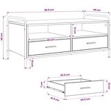  Stolić za kavu Staro drvo 99 5 x 49 x 46 cm Konstruirano drvo - Staro drvo | shoptok.hr
