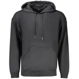 muški crni zip-up sweatshirt