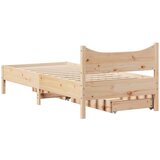 vidaXL Okvir kreveta s ladicama 75x190 cm od borovine | shoptok.hr