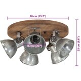  Stropna svjetiljka 25 W vintage srebrna 50 x 50 x 25 cm E27 | shoptok.hr