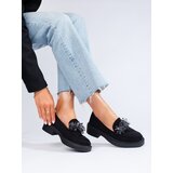 W. POTOCKI Women's suede loafers Potocki black | Shoptok.si